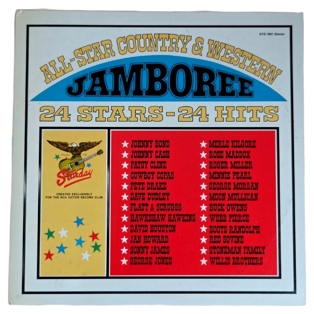 Starday All-Star Country Western Jamboree 2LP Johnny Cash Patsy Cline VTG All